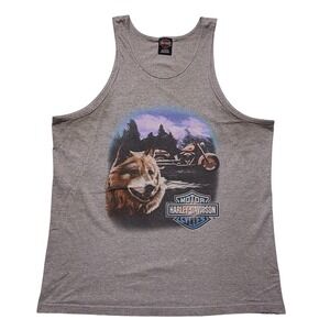Vintage Harley Davidson Tank Top Mens XL Albuquerque USA Made 90s